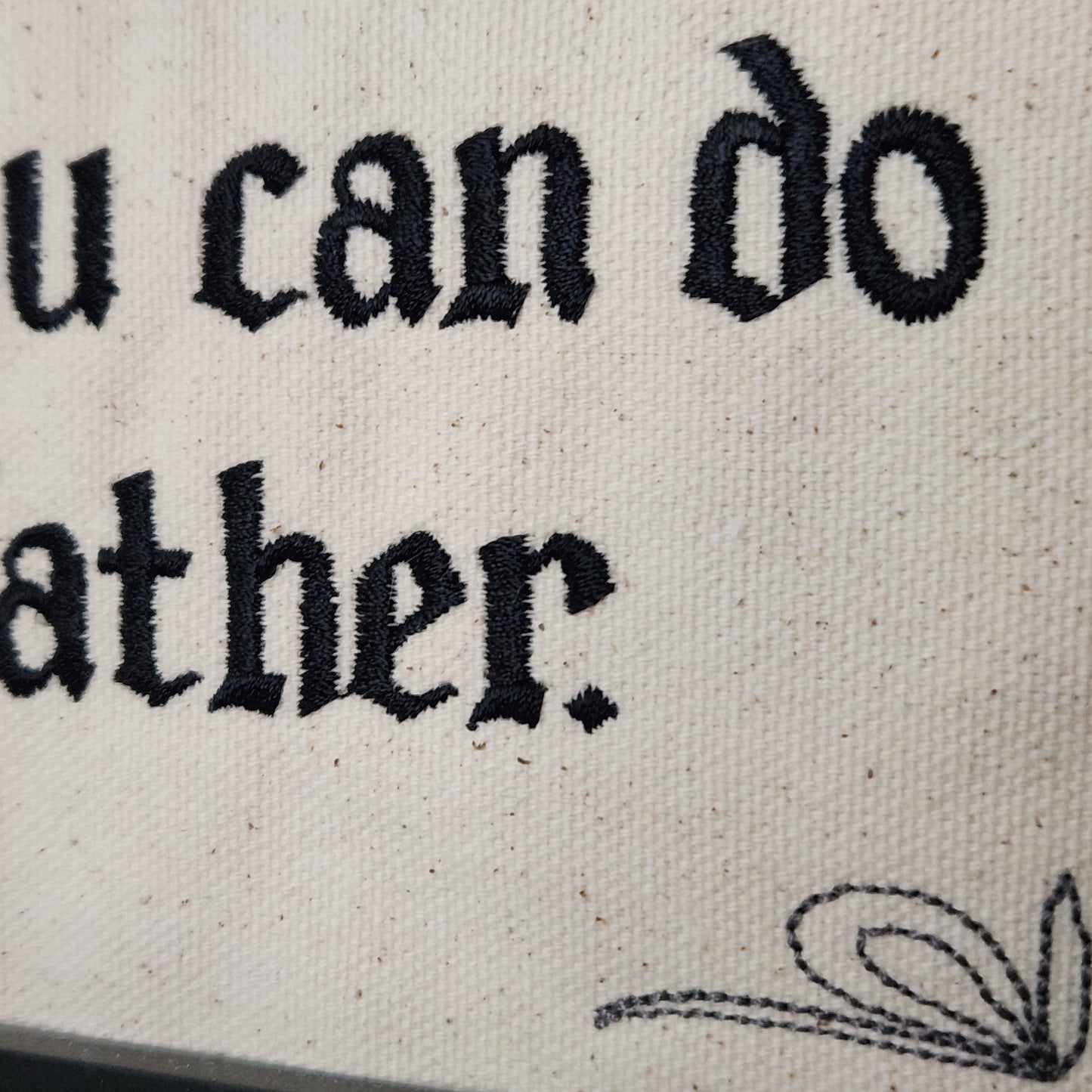 Ask Dad 8x10" Framed Embroidery