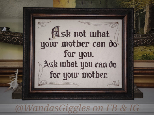 Ask Mom Sign